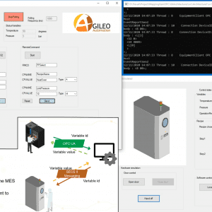 Demo bridge SECS/GEM OPC-UA avec un equipement simulé